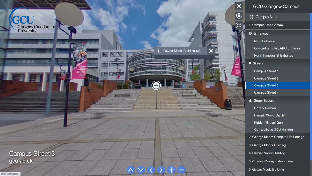 360 Virtual Tour of GCU